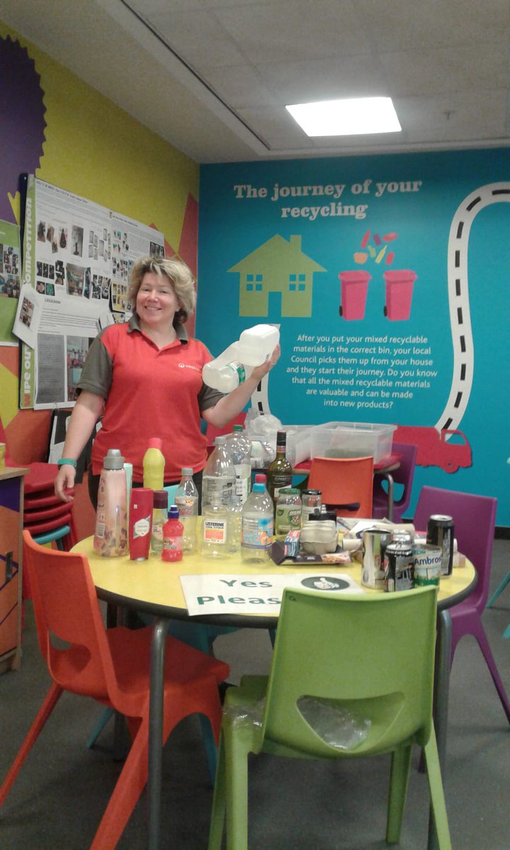 ASDABootle's tweet photo. #WorldEnvironmentDay and we visited @VeoliaUK recycling centre 😁😁 Thank you to Kirsty and Colette for a brilliant tour our new found recycling info and introducing us to Bin Bin the Elephant  @MerseysideRWA @AsdaCommunity @AsdaSustainable @asdaAintree @asdaWalton https://t.co/1HJfyXh4A6