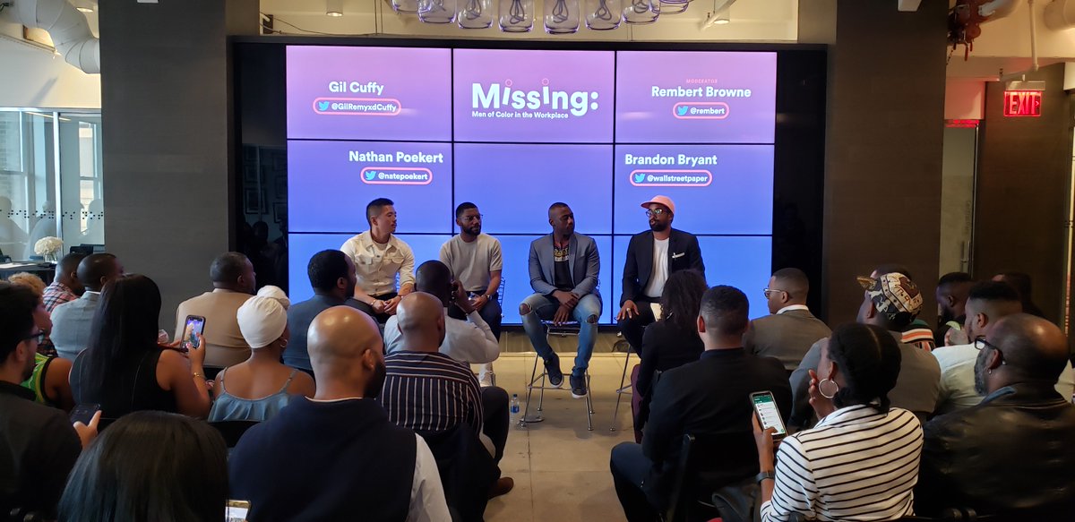 PraytellAgency's tweet photo. Huge thank you to everyone who joined us last night @ 𝗠𝗶𝘀𝘀𝗶𝗻𝗴: 𝗠𝗲𝗻 𝗼𝗳 𝗖𝗼𝗹𝗼𝗿 𝗶𝗻 𝘁𝗵𝗲 𝗪𝗼𝗿𝗸𝗽𝗹𝗮𝗰𝗲 for what was an incredible, in-depth panel discussion w @mocincomms. Stay tuned for your own seat @ the table as we tapped a special roundtable—coming soon! https://t.co/mnSaWnnLhu