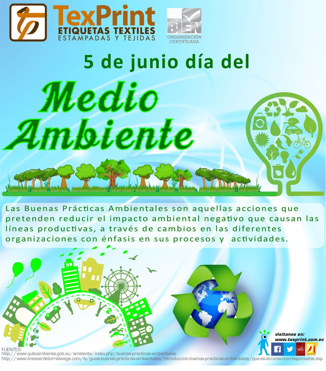 TexprintEC's tweet photo. #DíaMundialDelMedioAmbiente https://t.co/5gUsXEG9eq