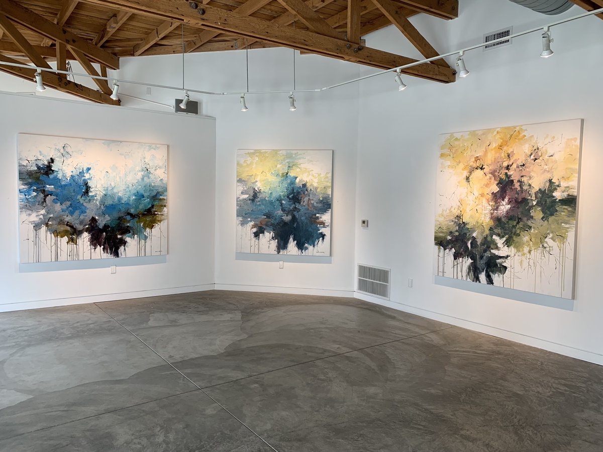 FPcontemporary's tweet photo. These incredible Carlos Ramirez paintings are still available so stop by the gallery to see them in person before the show ends on Saturday June 8. Carlos’ abstracted paintings are inspired by the beautiful yet chaotic and unexpected elements of nature. https://t.co/Z58InG4DmF