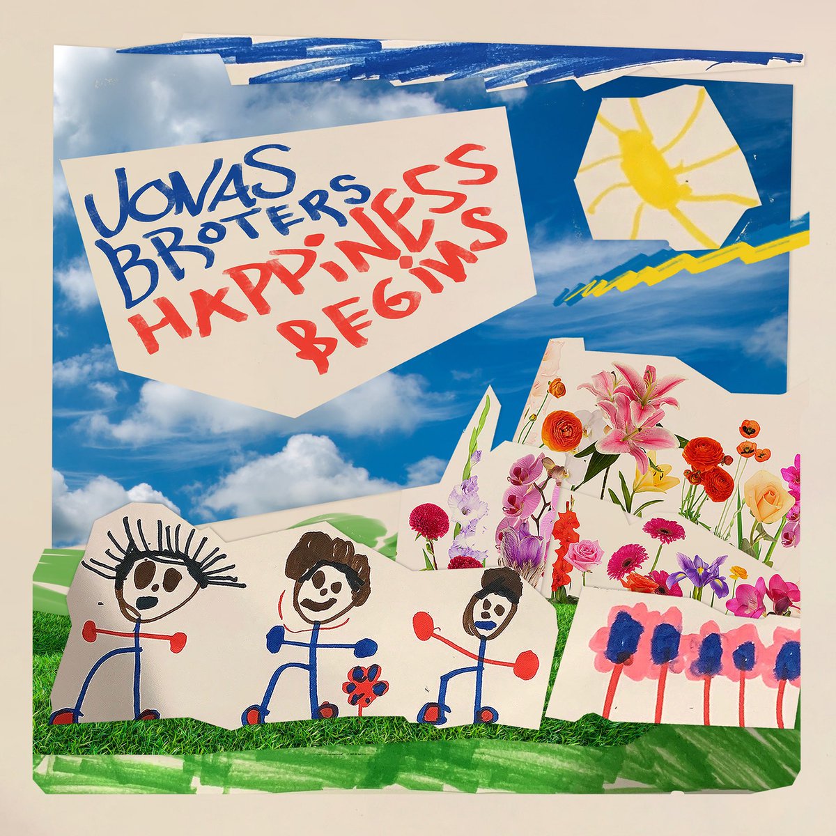 kevinjonas's tweet image. My family is where my #HappinessBegins and I asked them to draw something special for the album. When you guys get your copies, you’ll notice this beautiful artwork inside the physical CD case by Alena and Valentina! Can’t wait to finally hold one of these in my hands on Friday!!