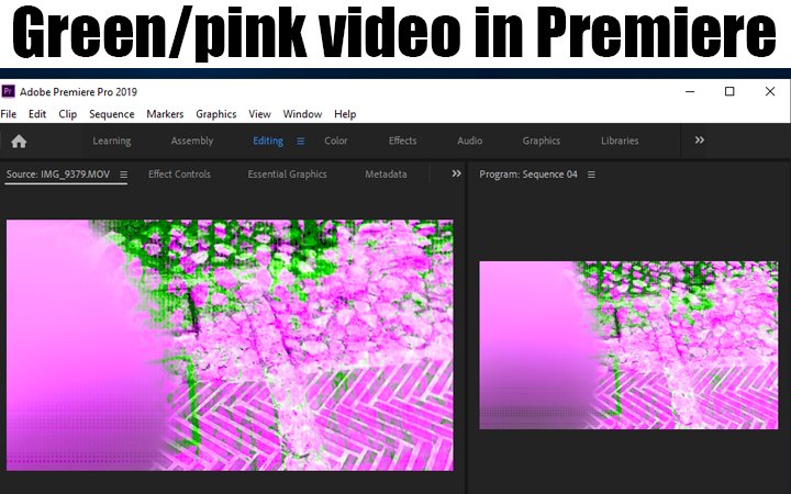 DCardarilli's tweet photo. How to fix green and pink video in #Premiere 🤓
https://t.co/27xTeKnz9n https://t.co/6ZR2sL62Dv