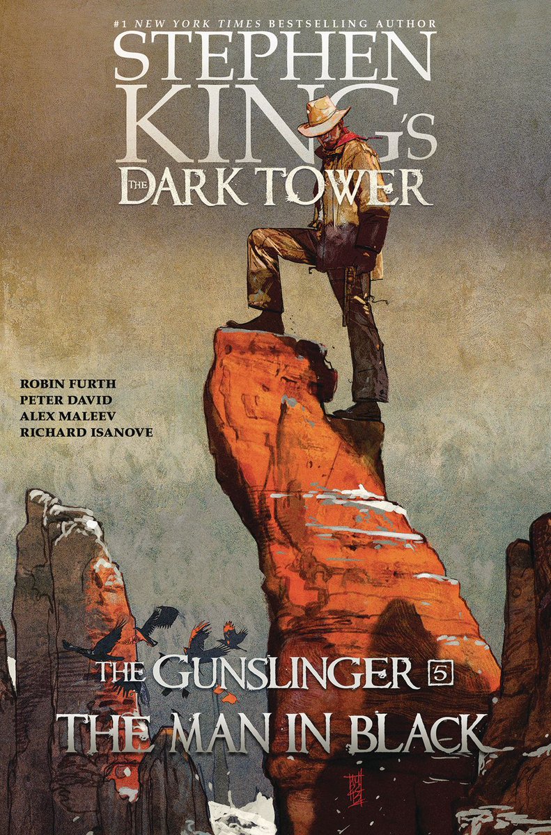 pull_list's tweet photo. The CPL’s #GraphicNovelOfTheDay! #TheDarkTower #Gallery13 #PeterDavid #RobinFurth #AlexMaleev #RichardIsanove
STEPHEN KING’S THE DARK TOWER: THE GUNSLINGER, Vol.5 - THE MAN IN BLACK (HC) (Gallery 13)
(W) Peter David, Robin Furth (A) Alex Maleev (A/CA) Richard Isanove https://t.co/MrDg3v6T1L