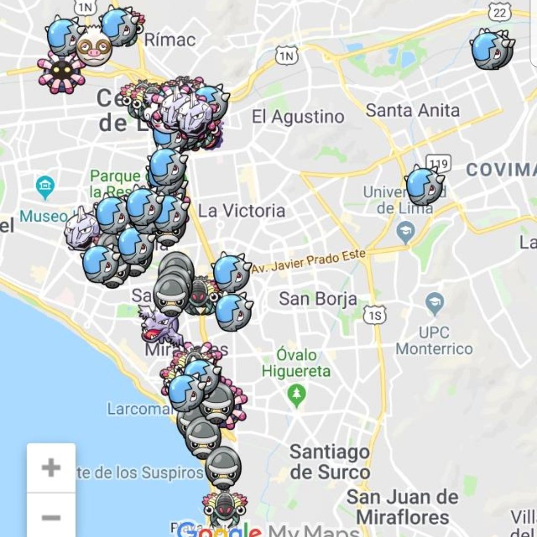PoGoPeru's tweet photo. #MapaMisiones! Pues .. el evento #SemanaDeAventuras 👟 ha animado mucho a los que nos reportan! Más de 115 misiones en el mapa! A aprovecharlas y compartirlas!

#Enlace: https://t.co/OCCQ9LnThy 🎯 https://t.co/RDIJ70hZzu