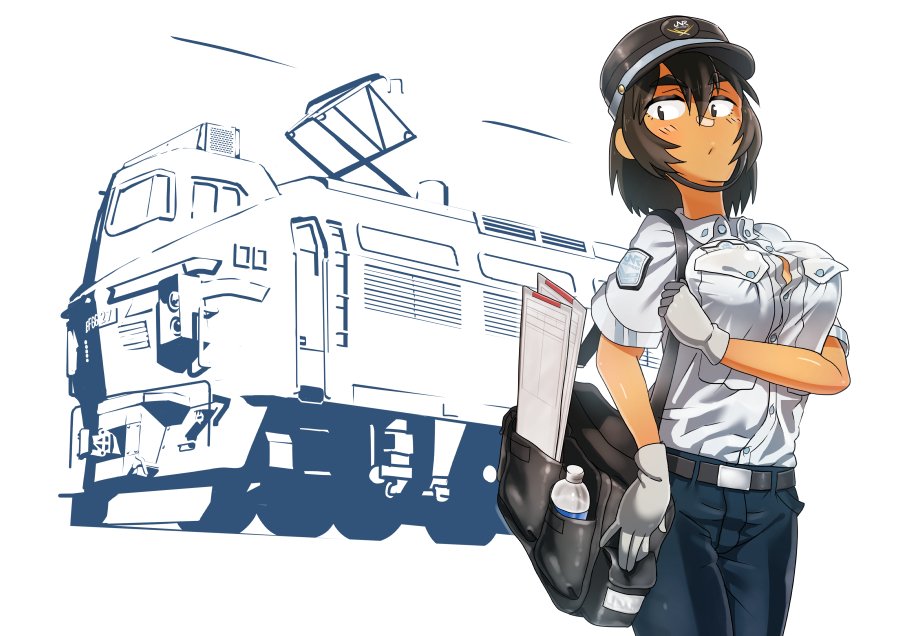 #EF66の日 ということで過去絵から
EF66の初期案 こだま型の流れをくむデザインにしたら後方確認が難しいという理由で没になったという。個人的にはデザインとしては好き。 