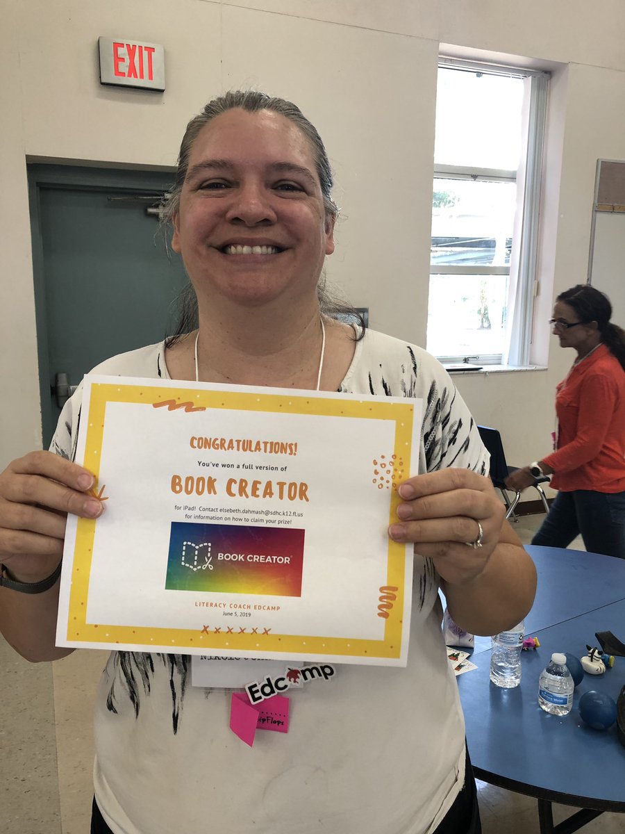 BessDahmash's tweet photo. So grateful for @BookCreatorApp swag! Thank you for your support of #HCPSCoachEdCamp ❤️ @AlonsoHcp @HCPSRead https://t.co/Y9cVJ98fSc