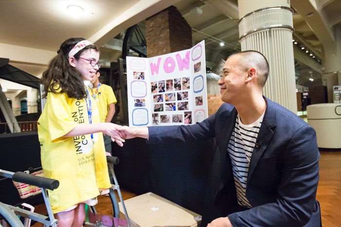 JasonLChua's tweet photo. Congratulations to the many young innovators who dared to disrupt and embrace creativity @inventitforward. Their young hands are shaping our future.  #USInventCon https://t.co/CHR32gOpMu