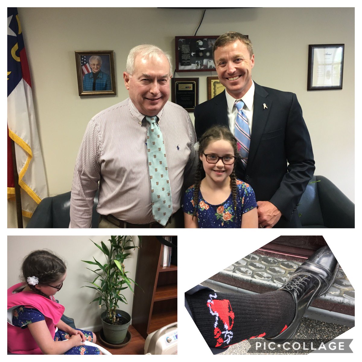 Thank you, <a href="/virginiafoxx/">Virginia Foxx</a>, for a chance to meet w/ your staff in Clemmons today &amp; discuss how critical newborn screening was in our Cystic Fibrosis story. We urge Congress to reauthorize newborn screening programs. They save lives. #CureCF #CFadvocacy #RaisingBelle