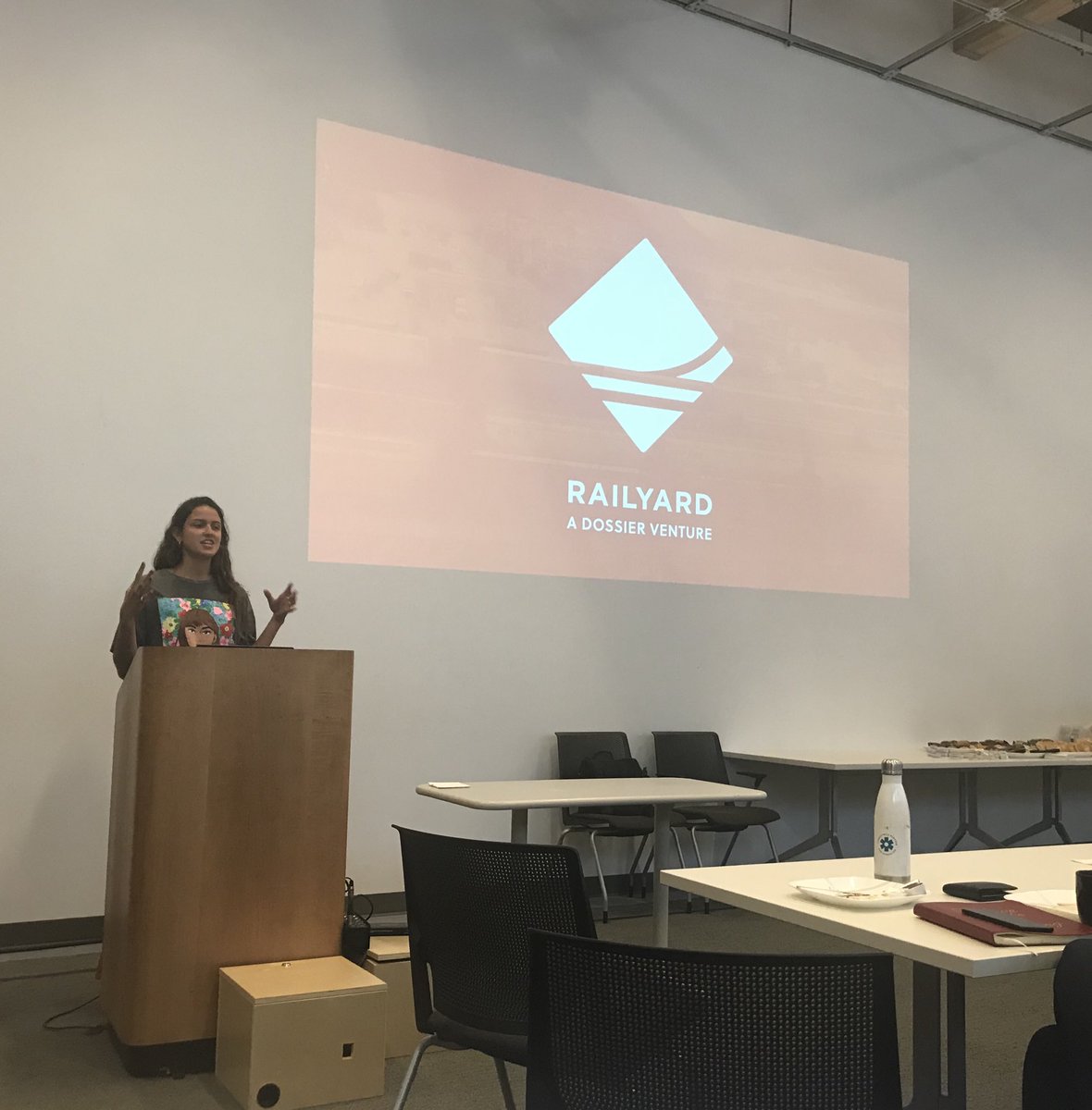 Shoutout to Railyard intern <a href="/MicaPfeffer/">micapfeffer</a> and Railyard manager @CherihanHassun for presenting on Design Thinking at the Social Innovation Academy kick off event last Friday! <a href="/impinvforum/">Impact Investment Forum</a>