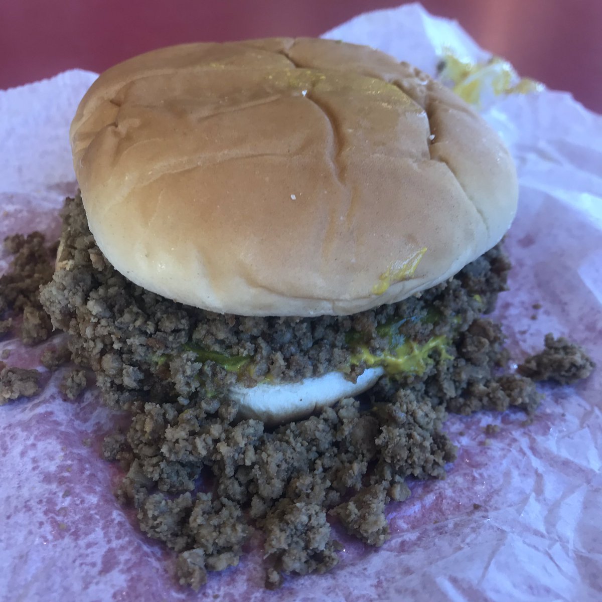 ICHawkeye's tweet photo. First food all day. I’ve died and gone to heaven.  #MadeRite https://t.co/lYOUXztYPu