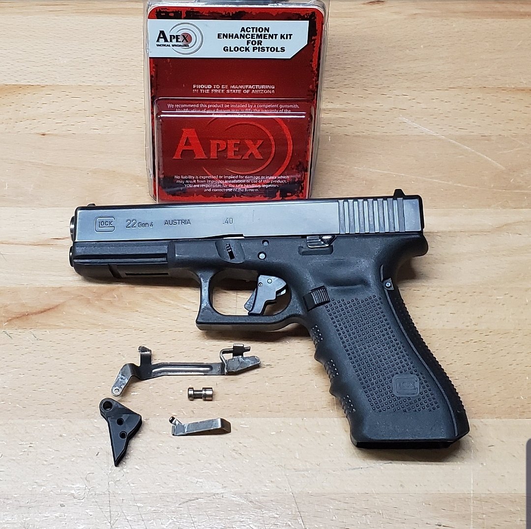 GladiatorConce1's tweet image. A before and after pic
I put this @apextactical trigger on my Glock and it definitely runs smoother, lighter and the reset is a little shorter then my old trigger. Like it 🤙🏻
-
-
#apextrigger #apextactical #glock #pistol #gun #shootbetter #vickerstactical #gladiatorconcealment
