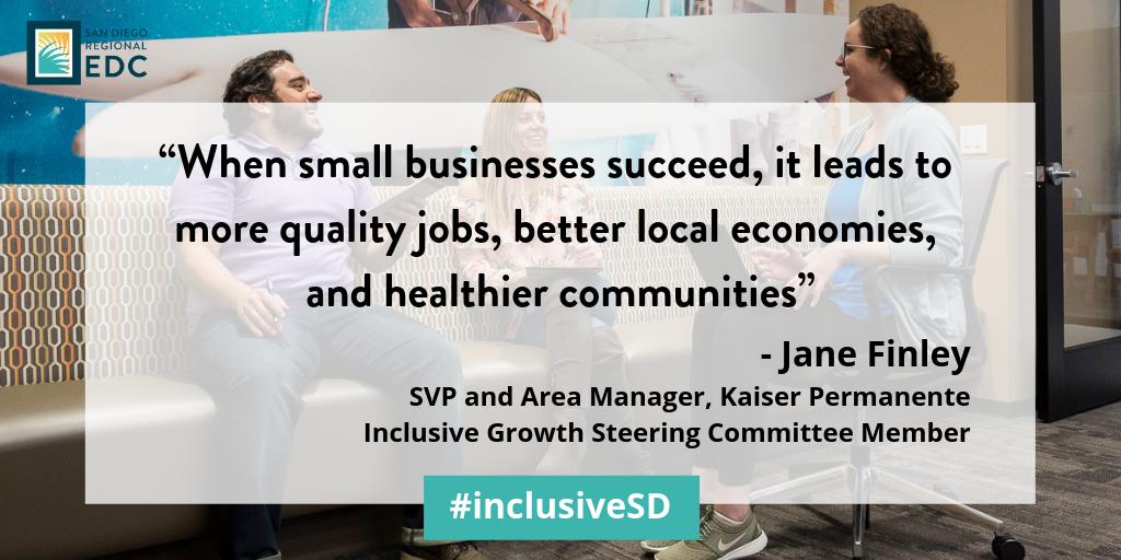 Small businesses matter. Here’s why investing in small biz benefits all San Diego residents: bit.ly/2WqWiW5 #inclusiveSD