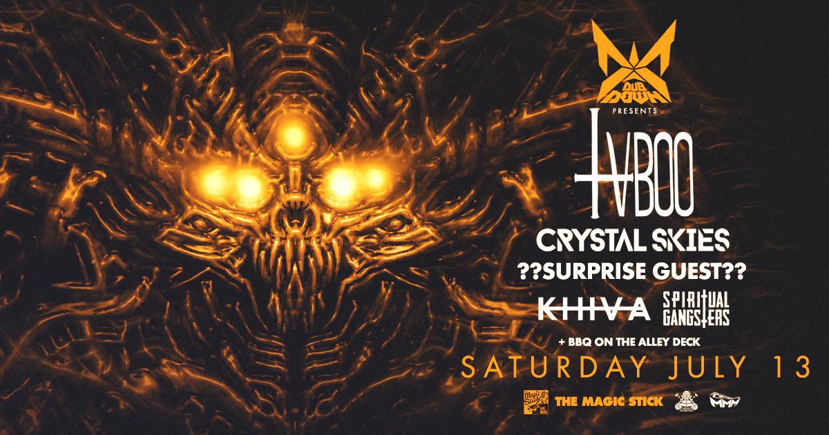 majesticdetroit's tweet photo. Just Announced! @DubDownofficial &amp; Magic Stick Present:

@musicbytvboo with @ItsCrystalSkies, Surprise Guest (??), @realkhiva &amp; Spiritual Gangsters on July 13th!

PLUS BBQ and DJ's all on the Alley Deck all night! https://t.co/5EC3oR18DX https://t.co/Re3BmXwwuR