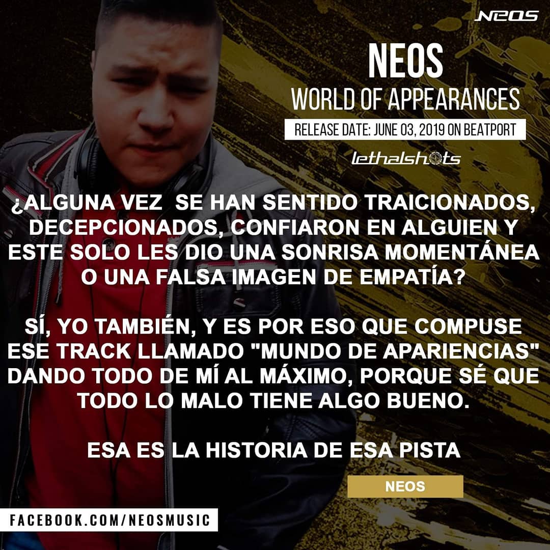 ilovetrancemx's tweet photo. MΓ©xico, City π²π½: @NeosMusic returns to the label he co-owns with a brand new original - World of Appearance.
@lethalshotsrec
Download your copy https://t.co/Cfv7D6eZoQ
#Neos #WorldOfAppearances #LethalShots #thatstrance #ILoveTrance β€π€΄π»π²π½ https://t.co/GdGau7O7xk