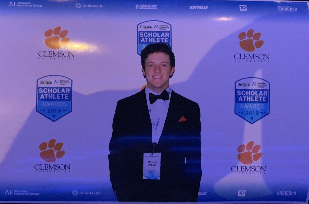 MikePallaci's tweet photo. Proud of this young man. Congrats ⁦@PallaciMichael⁩ on being honored to represent ⁦@SFDStallions⁩ at the Dispatch Scholar Athlete Awards! ⁦@DispatchAlerts⁩ ⁦@OHSAASports⁩ ⁦@ClemsonTigers⁩ ⁦@FootballSfd⁩ ⁦@DeSalesBaseball⁩ https://t.co/3bwZmdkZn9
