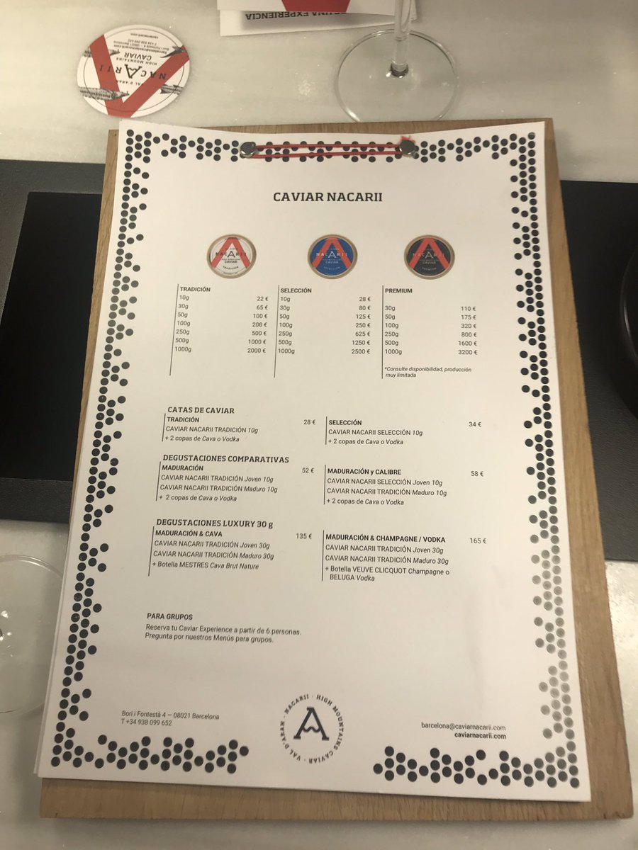 El #caviar se diferencia por su grosor y se nota desde la primera #cata; también se percibe así la diferencia entre un caviar joven y otro maduro pero eso va a gustos. En <a href="/caviar_nacarii/">Caviar Nacarii</a> hacen divulgación, hasta convertirte en un experto en este producto 🔝 directo de #valldaran