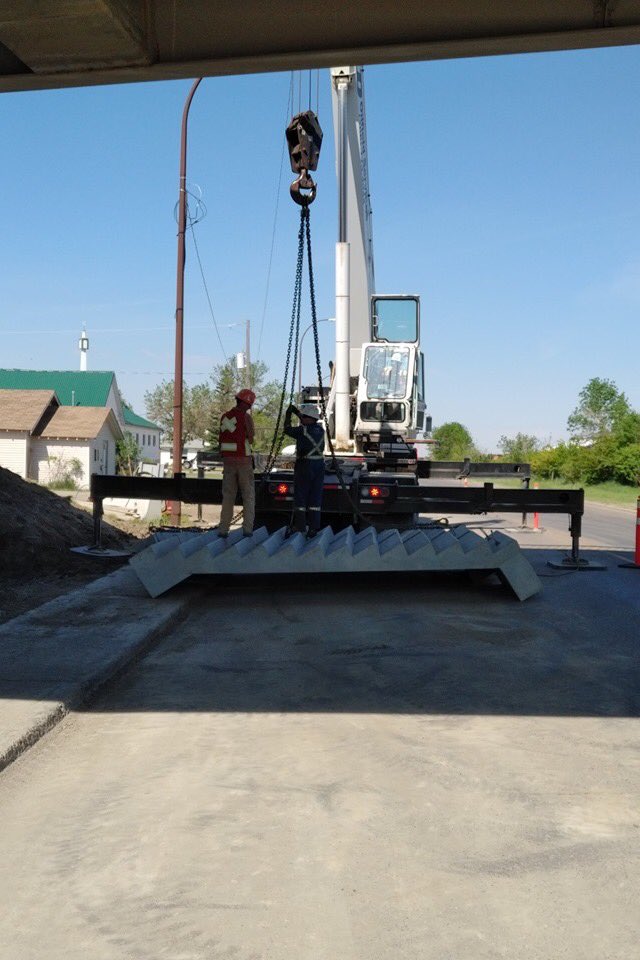 More images of the new stairs going in at the 2nd ave overpass in <a href="/City_SC/">Swift Current</a>.