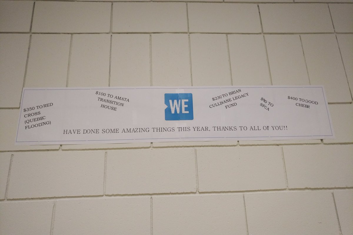 sarahinquesnel's tweet photo. My students are rock stars! #WeDay #servicegroup #QJS #SD28 #goodyear #leadership #commitment #alwayslearning https://t.co/3EYlo10k5c