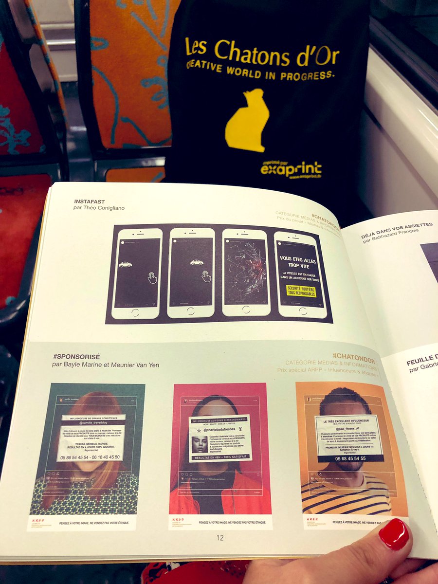 Nad_Alves's tweet photo. Quand tu rentres des @Chatonsdor et que tu 👀
👉🏼Meunier Van Yen @ecvfrance & @ECV_Digital qui a gagné un 🐱
#Mentions2019 #ChatonsDor :
👉🏼Alexandra Puchtany @ecvfrance #Nantes 🐟♻️
👉🏼Natacha Drai & Laetitia Huret @espublicite et Mathilde Manant & Pauline Médicis #AlumniESP 📲 https://t.co/Sk1PACp2iN