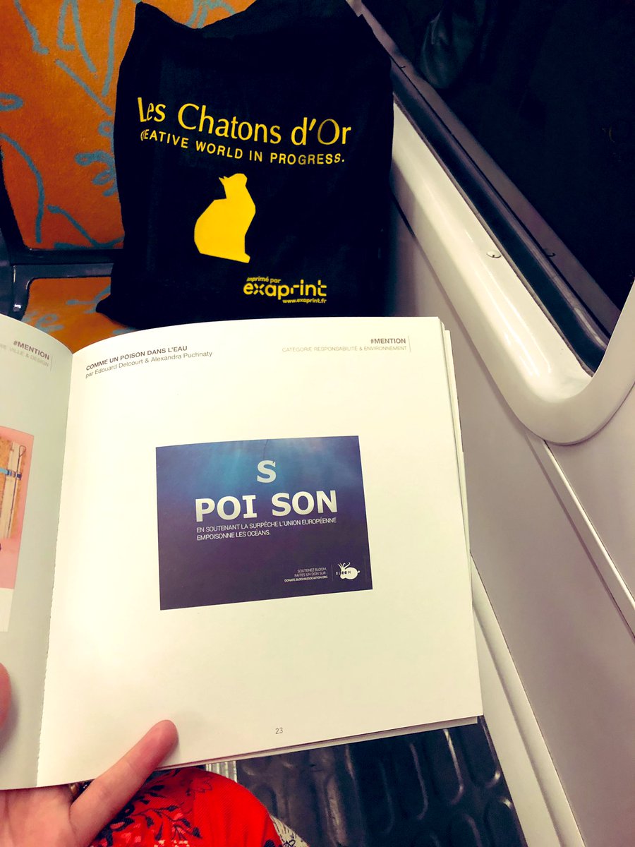 Nad_Alves's tweet photo. Quand tu rentres des @Chatonsdor et que tu 👀
👉🏼Meunier Van Yen @ecvfrance & @ECV_Digital qui a gagné un 🐱
#Mentions2019 #ChatonsDor :
👉🏼Alexandra Puchtany @ecvfrance #Nantes 🐟♻️
👉🏼Natacha Drai & Laetitia Huret @espublicite et Mathilde Manant & Pauline Médicis #AlumniESP 📲 https://t.co/Sk1PACp2iN