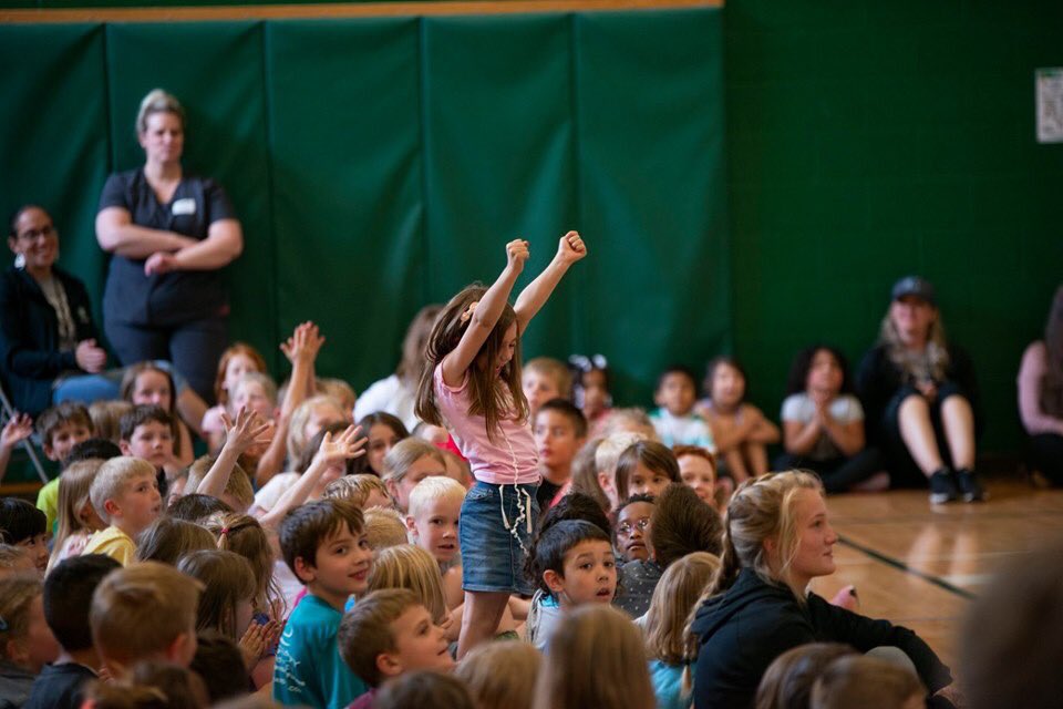 AdaFHPS's tweet image. Students completed 1,000+ acts of kindness, filling hallways. Our goal was to fill Ada with Kindness Steps &amp;amp; have them “spill out” into the community. Next goal: Spread more kindness into our community. Goal accomplished=sliming Mrs. Van Antwerp! So much fun! #AdaProjectKindness