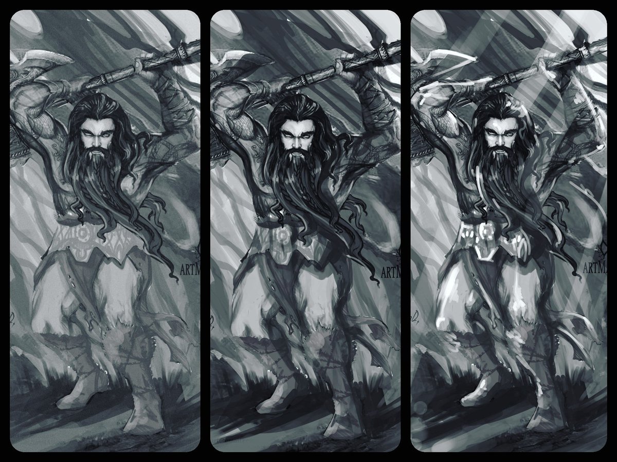 MaruMADDESIGN1's tweet image. Values-character concept art work in progress👊👩‍💻📉Soon in color⚔️Stay tuned!! #valuetest #Values #DnD5e #gameart #RPGアツマール #tabletoprpg #dwarven #barbarian #Viking #dnd5E #battleaxe #bnw #characterdesign #conceptart #digitalartwork #wacom #fantasyart #DungeonsAndDragons