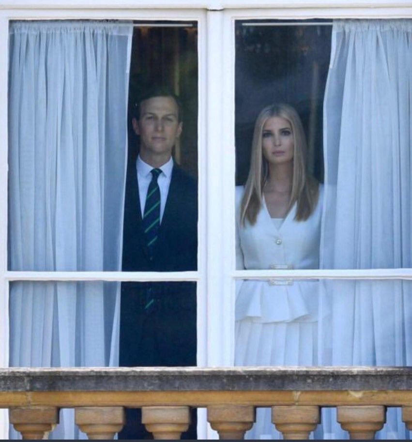 AustinErin's tweet image. Someone forgot to close the curtains when they powered Ivanka and Jared down.  #CyberdineSystems #Skynet