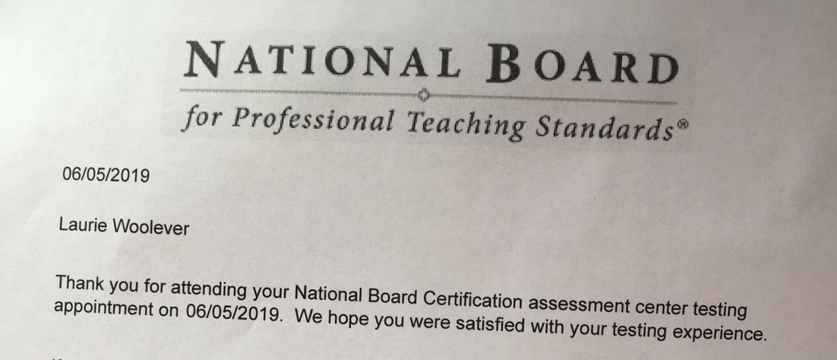 laurierw514's tweet image. Component 1 checked off my list, today! @HNBCT @nsabrinagates @TMast17 @NBPTS @CTechEd  #twodown #twotogo #andnowiwait #nomountaintop #alwaysclimbing