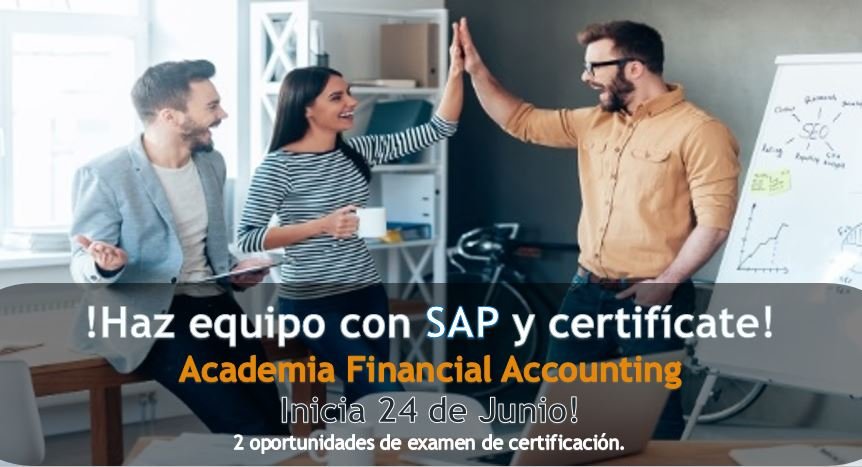 SAPcademymx's tweet photo. Haz equipo con CCEE y SAP, certifícandote en el módulo de finanzas. Para más informes DM, Marcela C. Revilla +52 55 2250 2169 o vía e-mail marcela.revilla@ccee.mx #SAP #SAPtraining #CCEE #SAPAcademy https://t.co/7ToRchlwMn