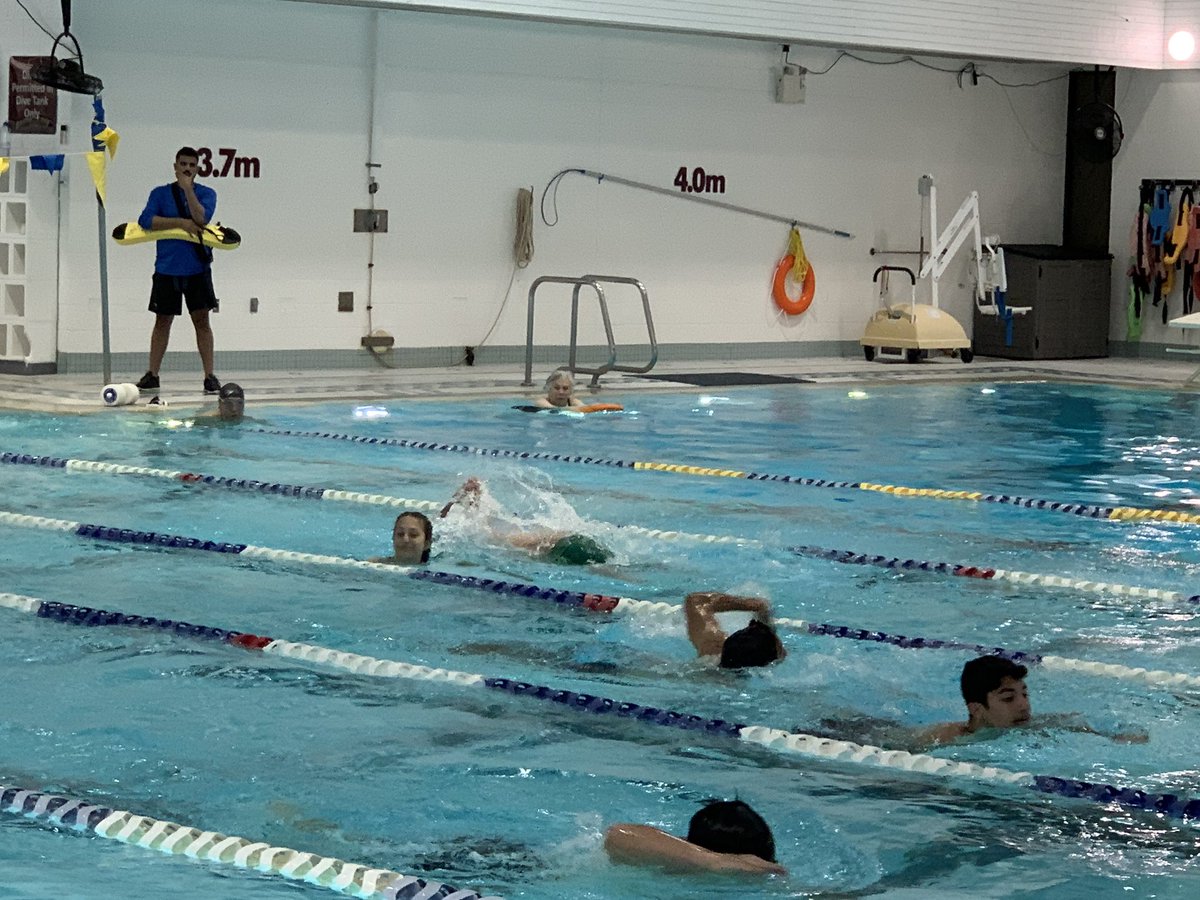 RecSdss's tweet photo. Check out these @SDSSSundevils students competing in the swim portion of the triathlon. #aquatics #hardwork #trainingisthekey #welldone #soproud https://t.co/ZgyG67s5cS