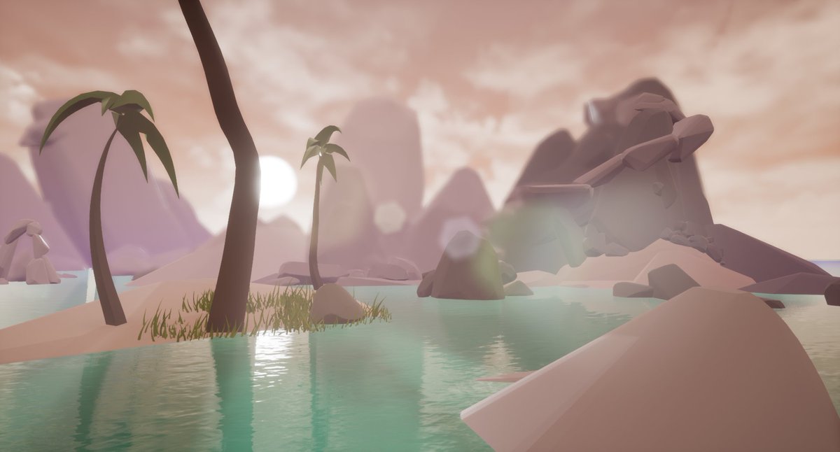 rudrode's tweet photo. Here is some more progress from my Tilt Brush Project! Still working on new environments and the visual feel. Bloom and Lens flare really kicked this up to the next level! 

#TiltBrush #UE4 #gamedev #VR #OculusQuest #environmentart https://t.co/ykShGKc5S0