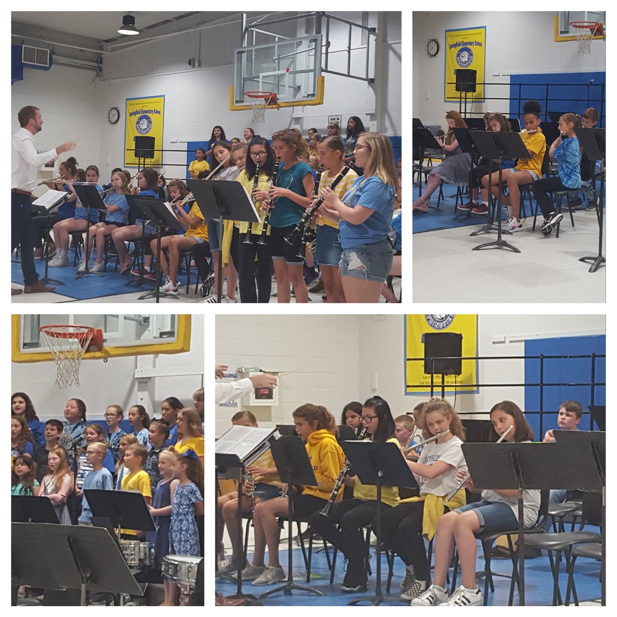 Great performances by our chorus &amp; bands.  Special thanks to @NBC_MSbands for joining in on the final song of the night! #SpringfieldRocks