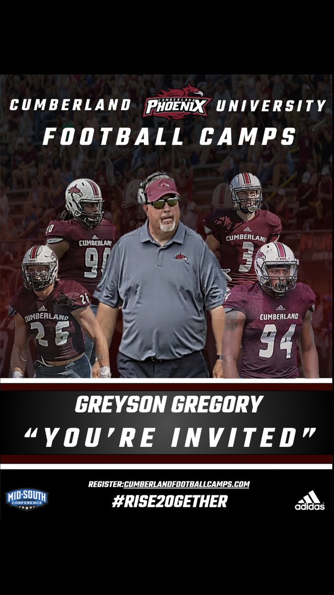 gregory_greyson's tweet photo. Thank so much @CumberlandFB  for inviting me for to there football camp‼️ https://t.co/SVe2cG2MWP