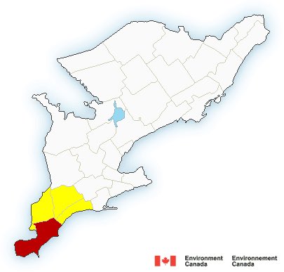 OntStorm4cast's tweet photo. A Severe Thunderstorm Warning has been issued for Windsor Essex County.  Wallaceburg and Tillbury are in the path of these storms. Please seek immediate shelter. https://t.co/S1OjQBSKoc