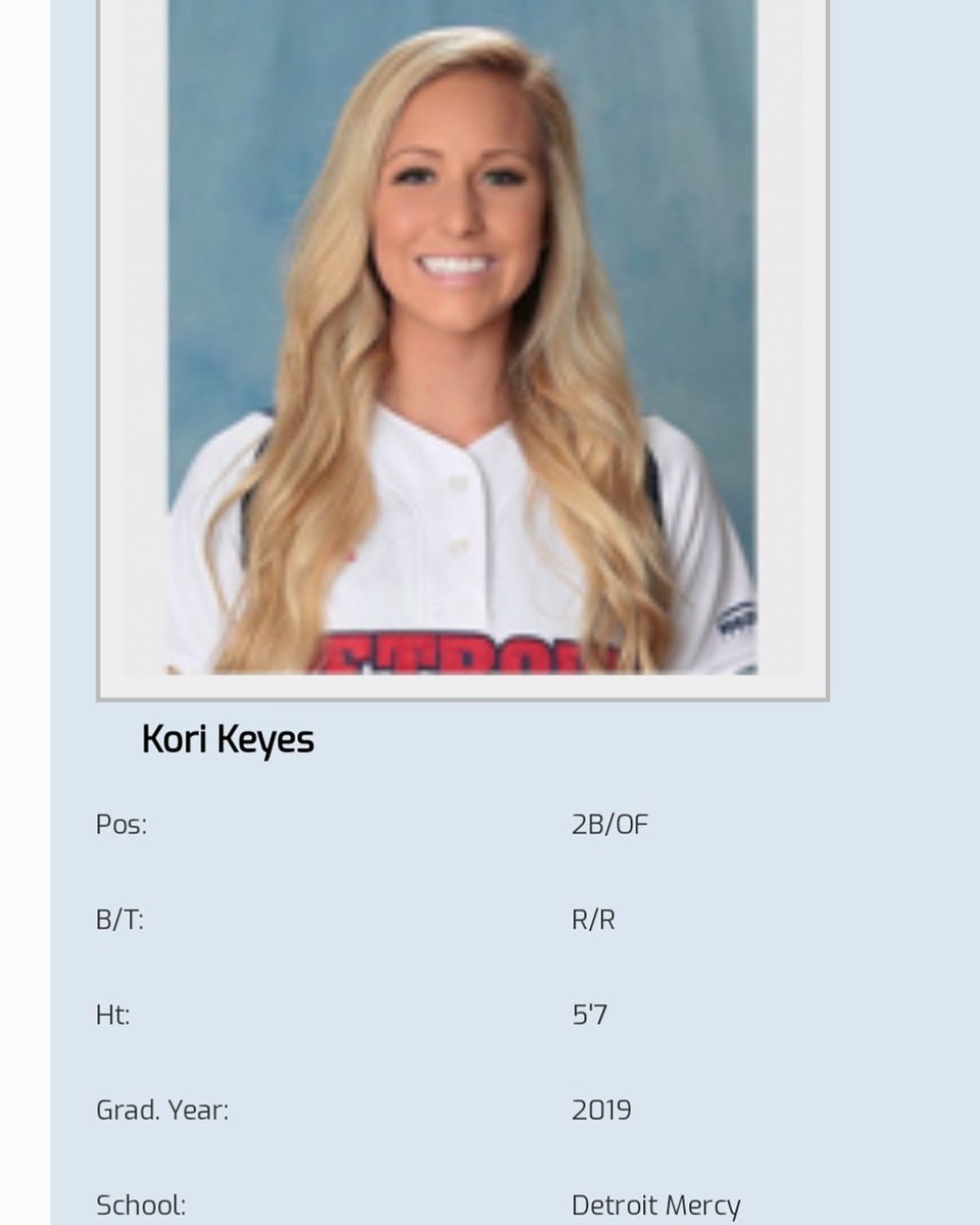 MoBeLusa's tweet photo. With the 37th pick of the 2019 @ASBAsoftball Draft, the @mohBeelSoftball selects Kori Keyes, 2B/OF, Detroit Mercy https://t.co/DPnN5I8imM