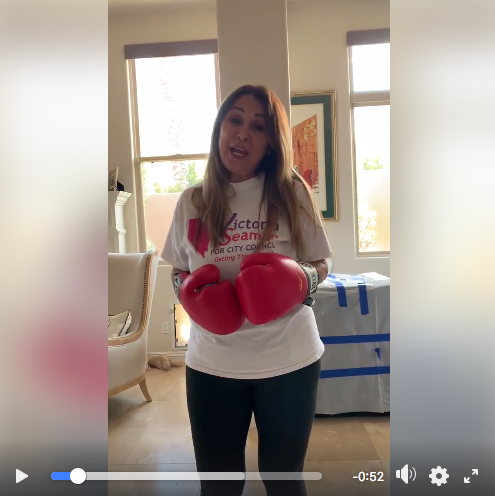MakeNVPinkAgain's tweet photo. Better watch out @HilarieGrey, these gloves may be pink, but I know how to use them. Just ask my ex-husband! #seamanforcitycouncil #lvccward2 #seaman4citycouncil #seamancountry https://t.co/JnKOgZgbuh