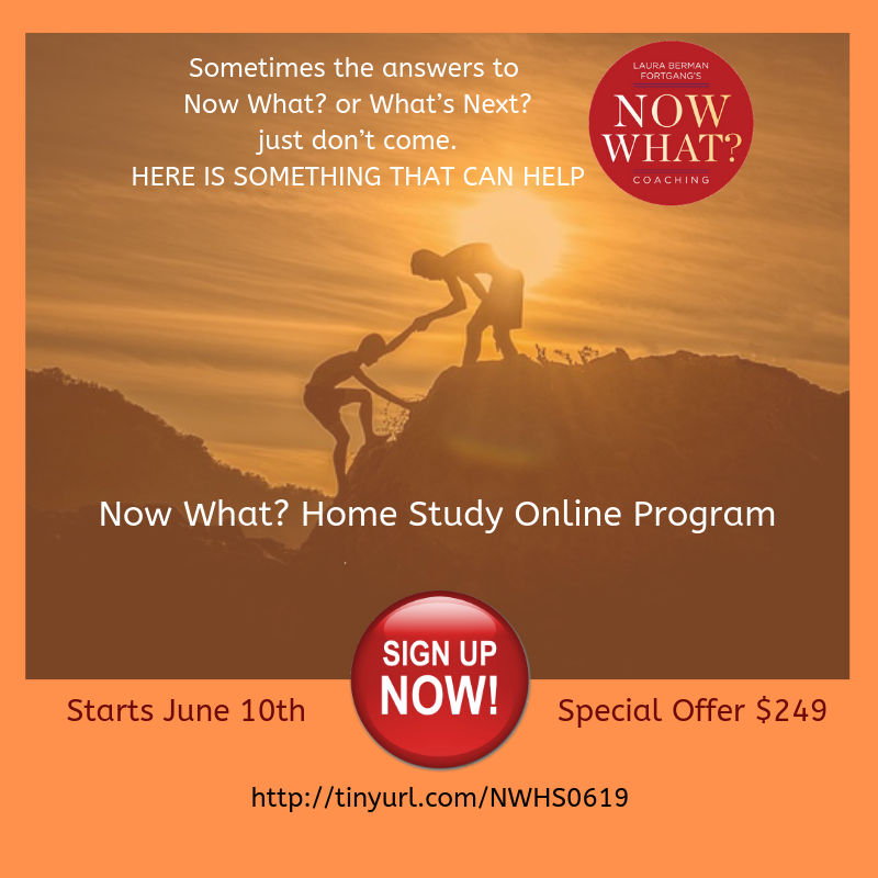 NowWhatCoaching's tweet photo. Sometimes the answers to Now What? or What’s Next? just don’t come.
HERE IS SOMETHING THAT CAN HELP
Now What? Home Study Online Program
https://t.co/mw4QZ2VpnE
Starts June 10th - Special Offer $249

#CareerGoals #CareerAdvice  #EscapeTheCubicle #FollowYourDreams #InvestInYourself https://t.co/a7jOUJXqfJ