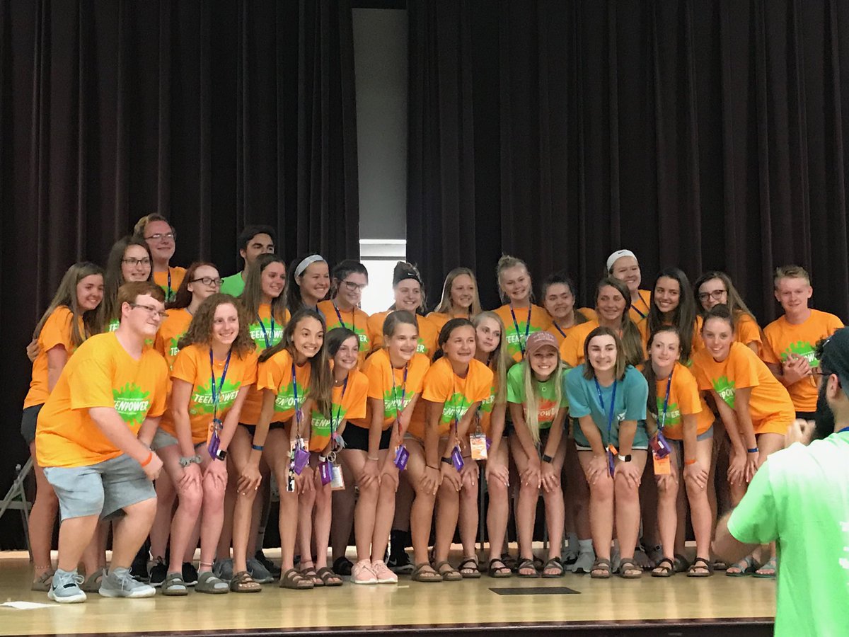 North High School TEENPOWER students at the Youth Resources 2019 Summer Conference.  Go Huskies!