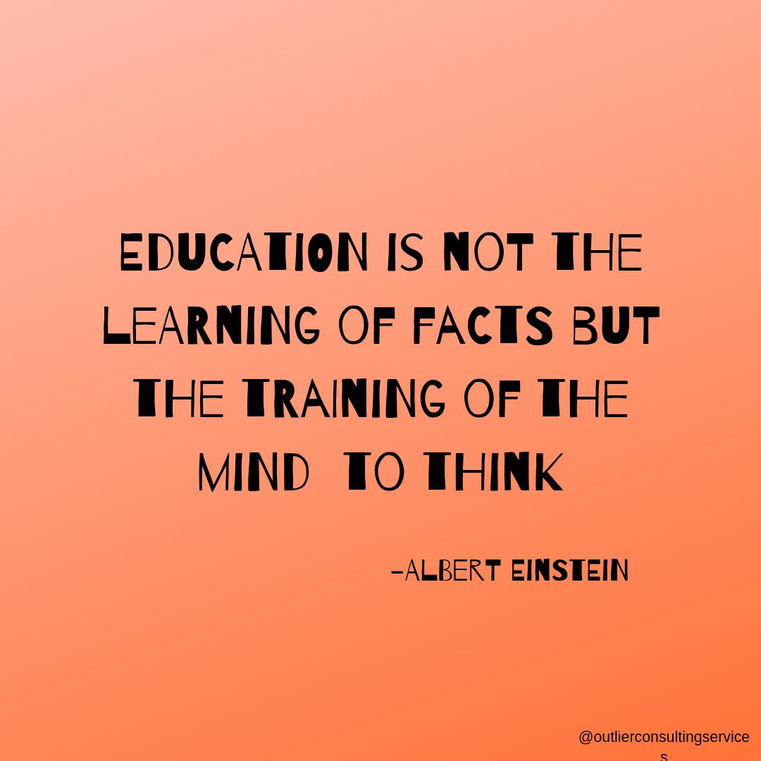 OutlierConsult's tweet photo. Allow your student to thrive by training them to be good thinkers and good humans. 

#beanoutlier #scorehigherwithscore #testprep #collegereadiness #psat #sat #act #asvab #grownandflown  #parentingteens #education #motivation https://t.co/OAyY6kzlUM