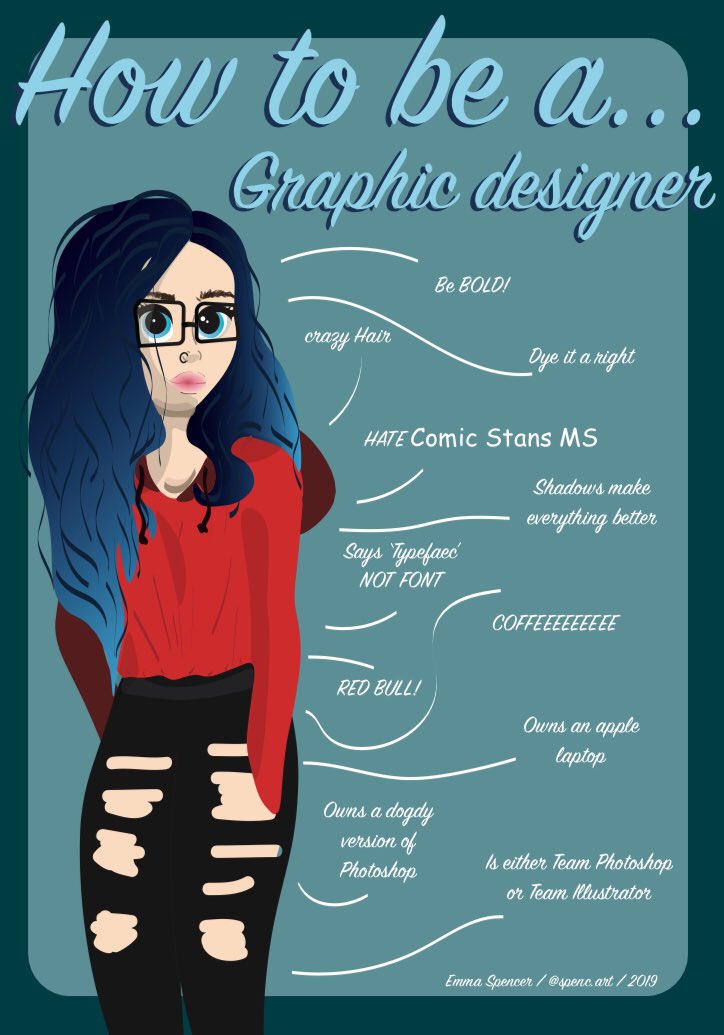 How to be a graphic designer #graphics #graphicdesign #design #infographic #information #informationgraphics #infographics #illustration #illustrator #art (and rip I know there’s a spelling mistake 💔)