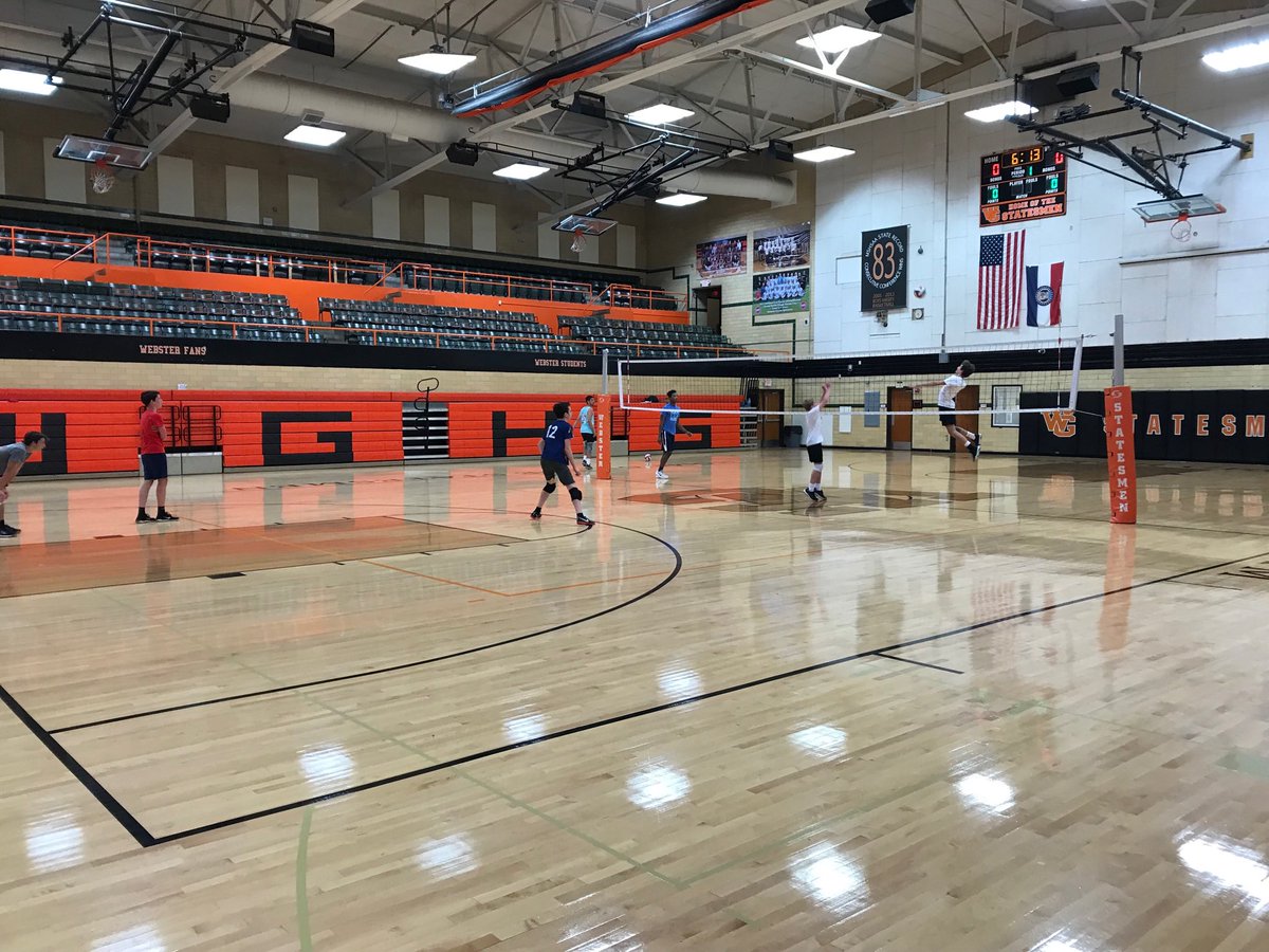 HelenMcBuck's tweet photo. Working on 2020.  First open gym of summer.  A few thunderstorms won’t keep these guys away.  #whatretirement? #gratefulvbisanindoorsport https://t.co/1vOTLM7XXQ
