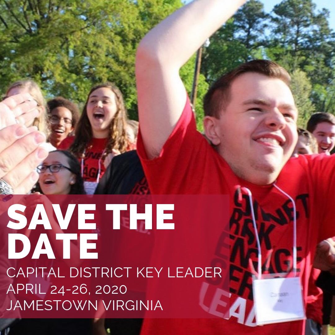 CapKeyLeader's tweet image. We are so excited to share that Key Leader will be BACK in 2020 in our Jamestown location. Save the date and stay tuned for more information!