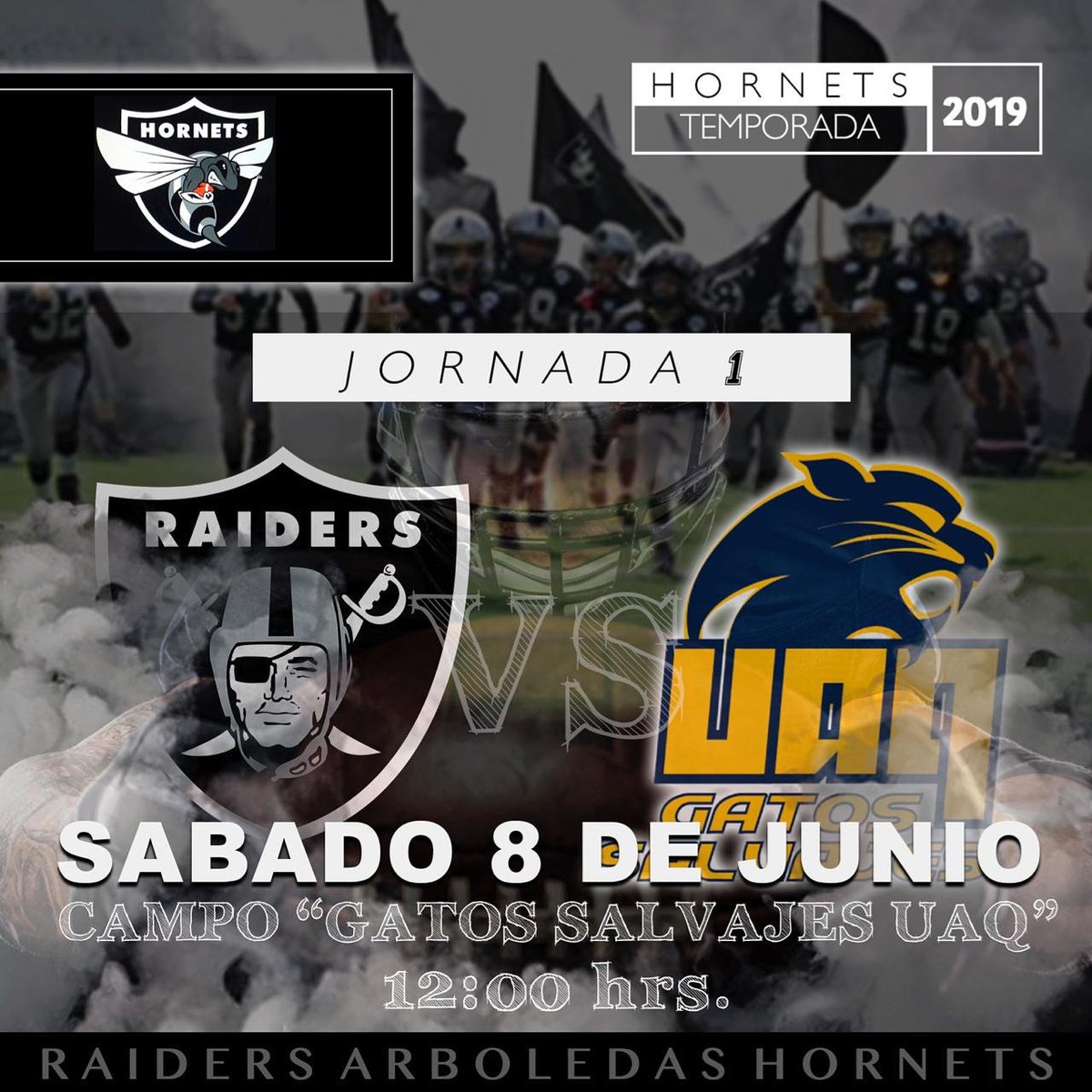 Todos s queretarock #coachoche #raidersarboledas #raidershornets2k19