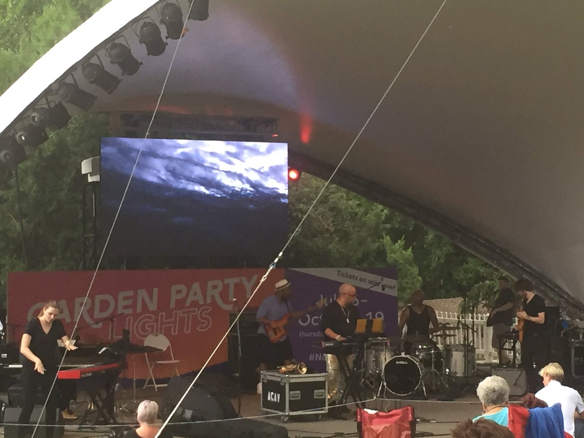 AlisonLiley's tweet photo. Storms caused tonight’s #WhitakerFest with @T_Blanchard to be cut short. The boys enjoyed their first concert in the garden and were glad we managed to get seats in the shade &amp; close to the music. #boymom #lileyboyssummer2019 @mobotgarden https://t.co/g2fYIaNch3