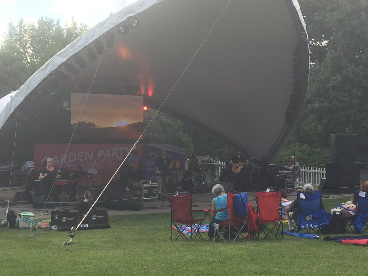 AlisonLiley's tweet photo. Storms caused tonight’s #WhitakerFest with @T_Blanchard to be cut short. The boys enjoyed their first concert in the garden and were glad we managed to get seats in the shade &amp; close to the music. #boymom #lileyboyssummer2019 @mobotgarden https://t.co/g2fYIaNch3
