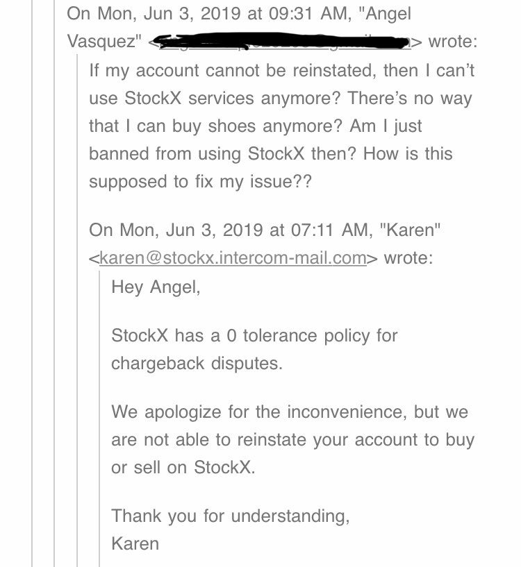 stockx banned