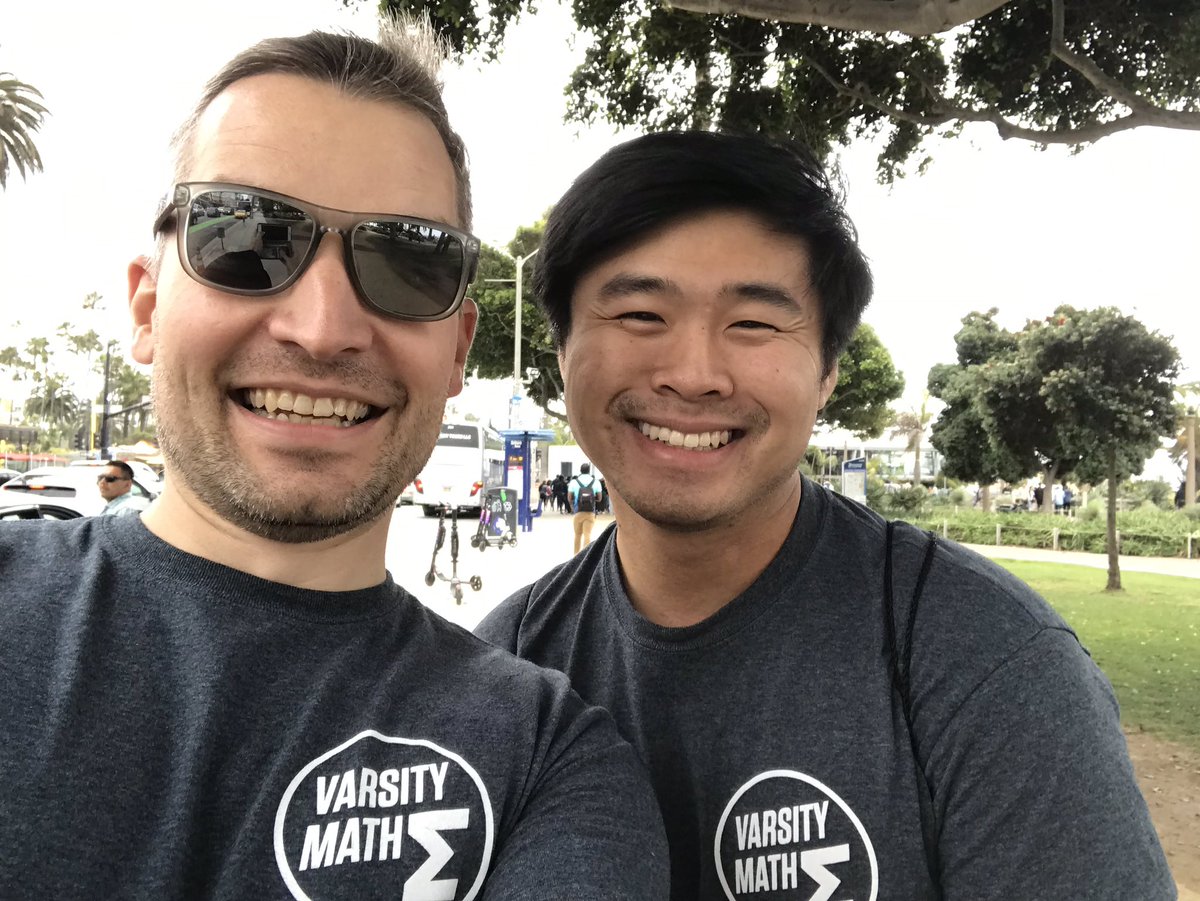 cluzniak's tweet photo. Guess who @howie_hua and I are waiting to see!? #twinning #MTBoS #varsitymath https://t.co/ZoXpD8wu8V