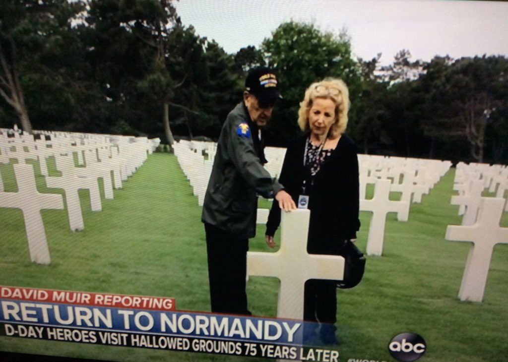 BKells8's tweet photo. @DavidMuir A very enlightening interview with Jack, Stan, Herald, Vinny, Hearld. They all were "keeping it real" about their feelings on returning to Normandy. #ReturnToNormandy https://t.co/OSAk9LCOQu