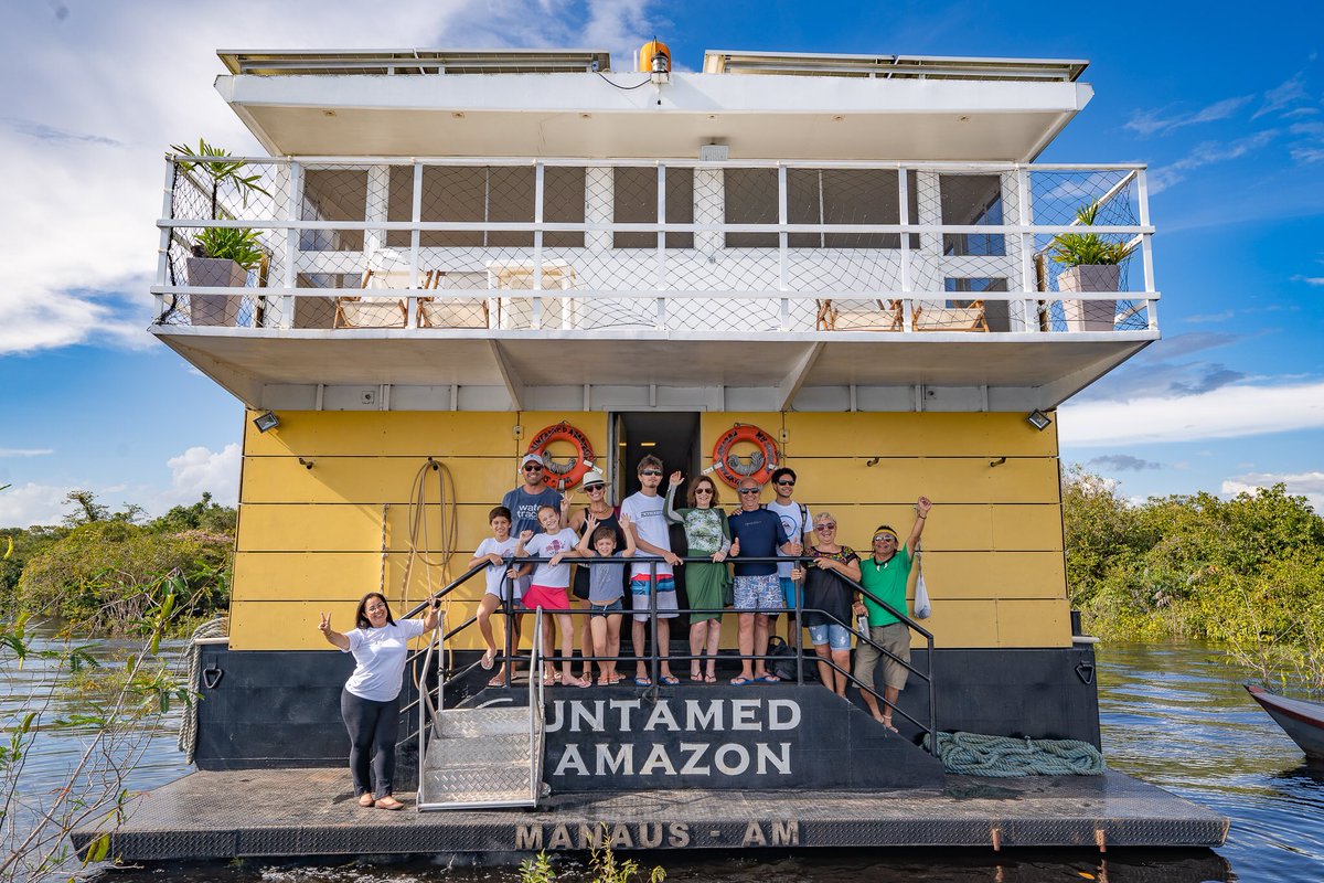 UntamedAngling's tweet photo. Happy guests!
The Untamed Amazon is ideal for families and large groups.
Convidados felizes! O Untamed Amazon é ideal para famílias e grandes grupos.
#untamedamazon #ecoturismo #ecotourism https://t.co/hpH7p29AsZ