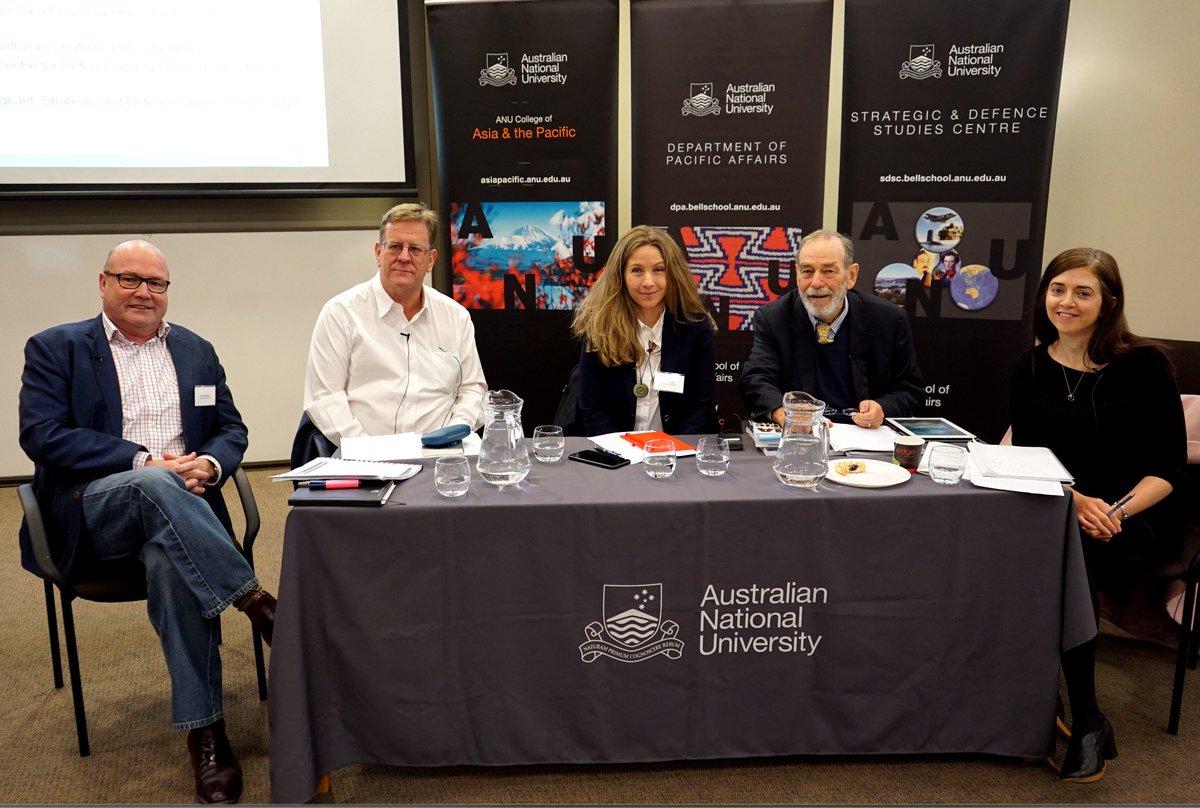 Our 2nd panel for the day discusses 'How do the Pacific Islands fit into Australia's region of strategic interest, the Indo-Pacific?'. Chaired by: .@AsiaPacSecurity. Speakers: CAPT Sean Andrews, Graeme Dobell, Dr Anna Powles and Prof Brendan Sargeant. #PacificGeopolitics